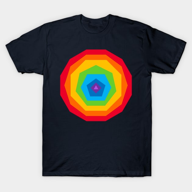 Technicolor Shapes T-Shirt by BKAllmighty